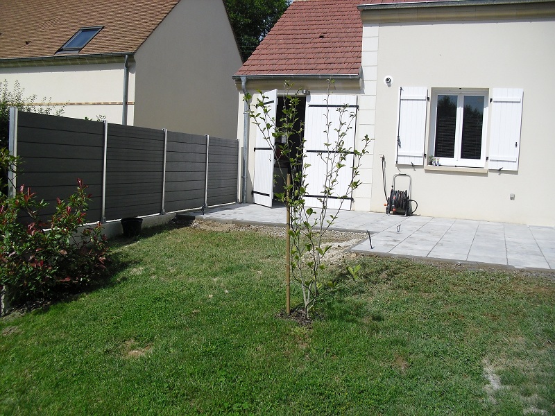 réalisation d`une terrasse en carrelage exterieur